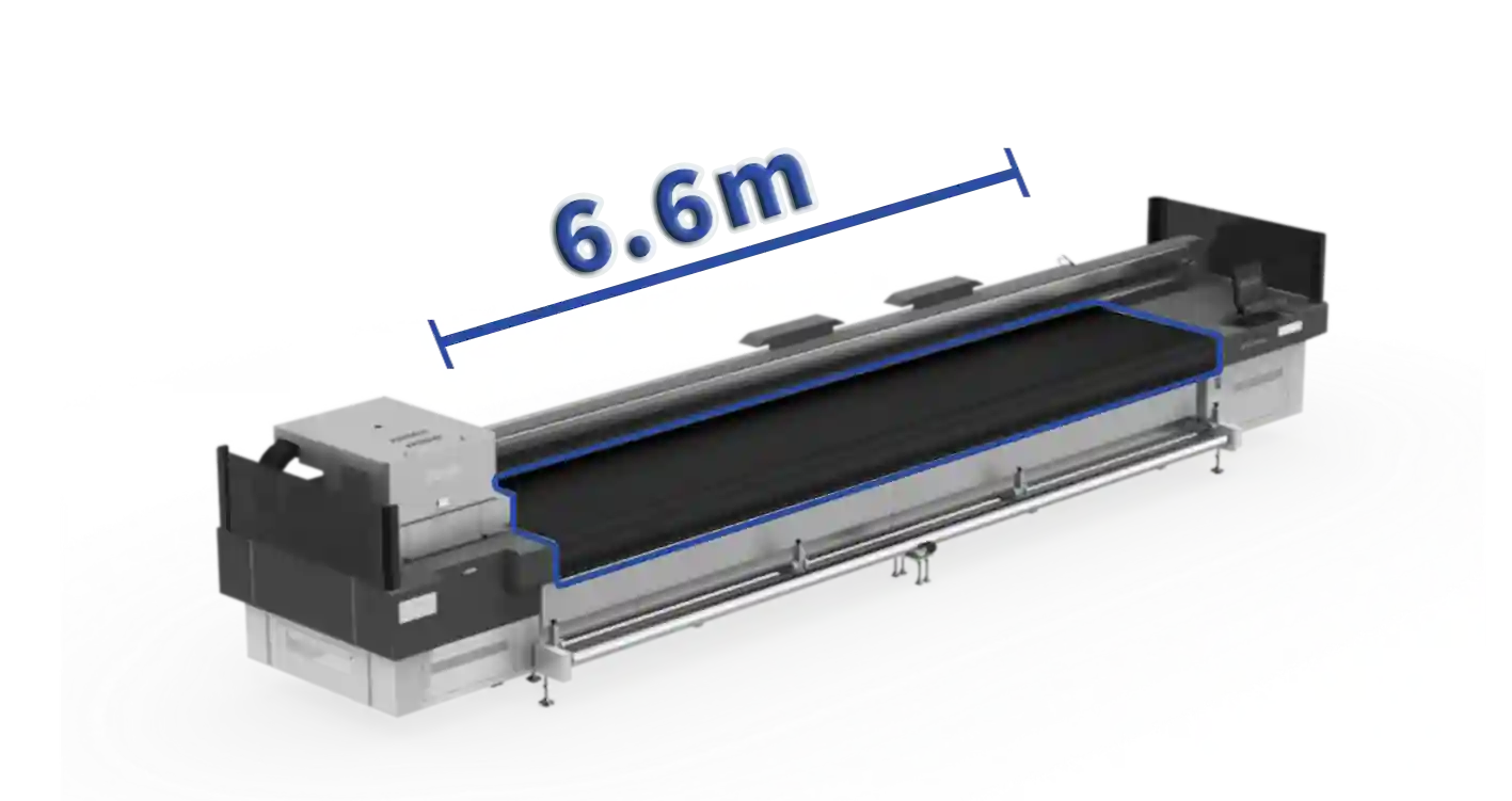 Industry's First 6.6m Industrial Belt UV Printer